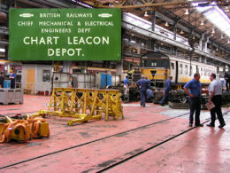 Chart Leacon was opened in 1961 for the Kent Coast electrification scheme. The main picture dates from 2004