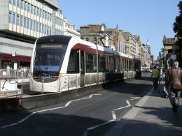 This will now be the last tram in Princes Street, placed on display there a year ago. The lines which have been built on this section have become redundant