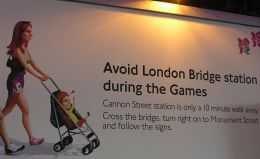 Olympics poster: please avoid London Bridge