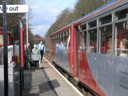 Two figures from the Community Railway movement are among those honoured. This is a scene on the Penistone line near Huddersfield.