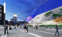Artist's impression of the future Birmingham New Street station, where the new concourse will be tripled in size