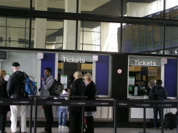 Picture of ticket office queue