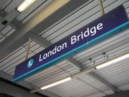 Image of station sign at London Bridge