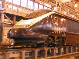 GNER branded Eurostar set